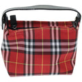 Burberry Nova Check Pochette Nylon Red Nylon Clutche & Pouche Bag