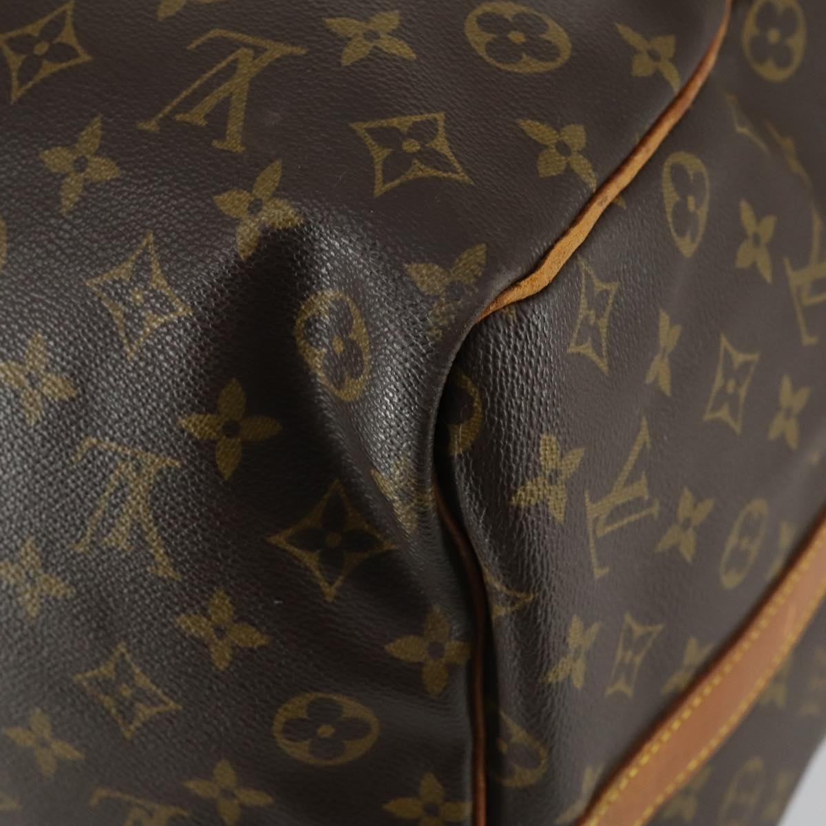 Louis Vuitton Keepall Bandouliere Bag Monogram Canvas Brown Canvas Travel Bag