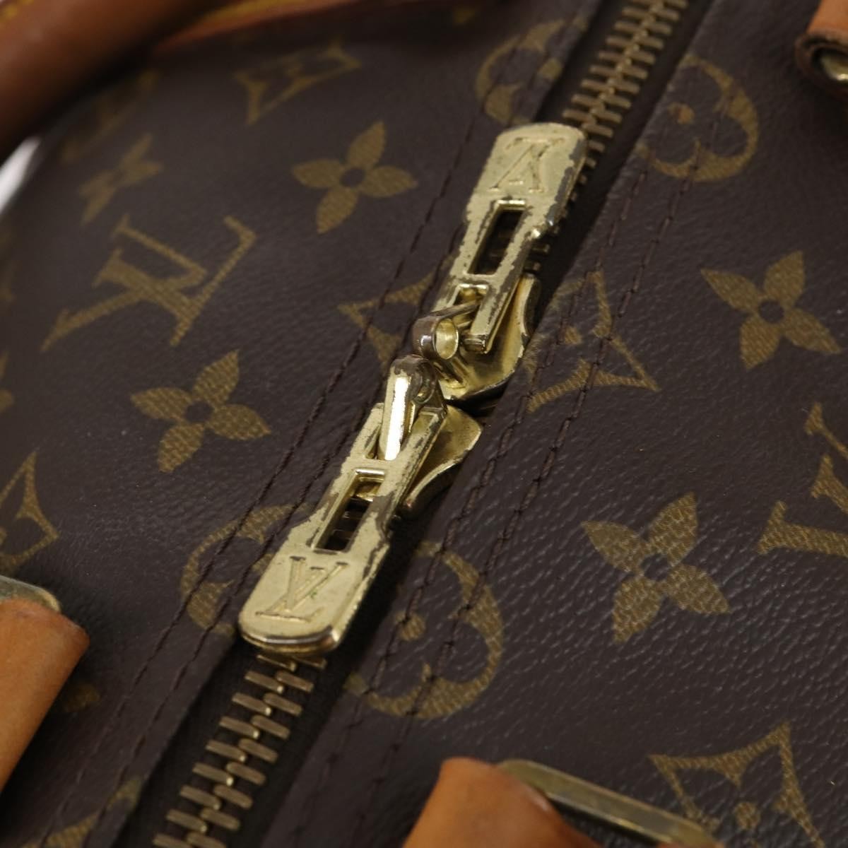 Louis Vuitton Keepall Bag Monogram Canvas Brown Canvas Travel Bag
