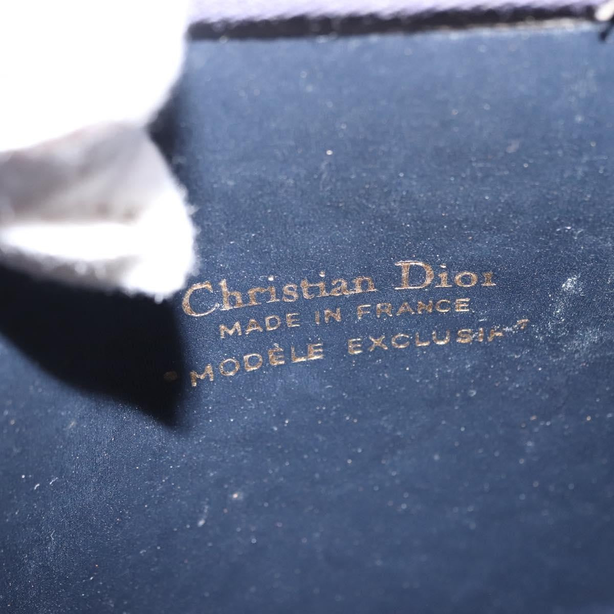 Christian Dior Vintage Cd Trotter Shoulder Bag Canvas Navy Canvas Shoulder Bag Bag (Pre-Owned)