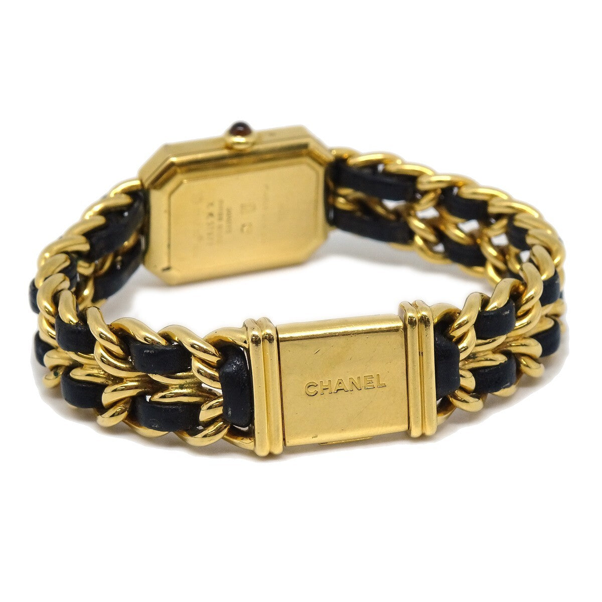 Chanel Premiere Rock Quartz Watch Plated Metal And Leather Watch
