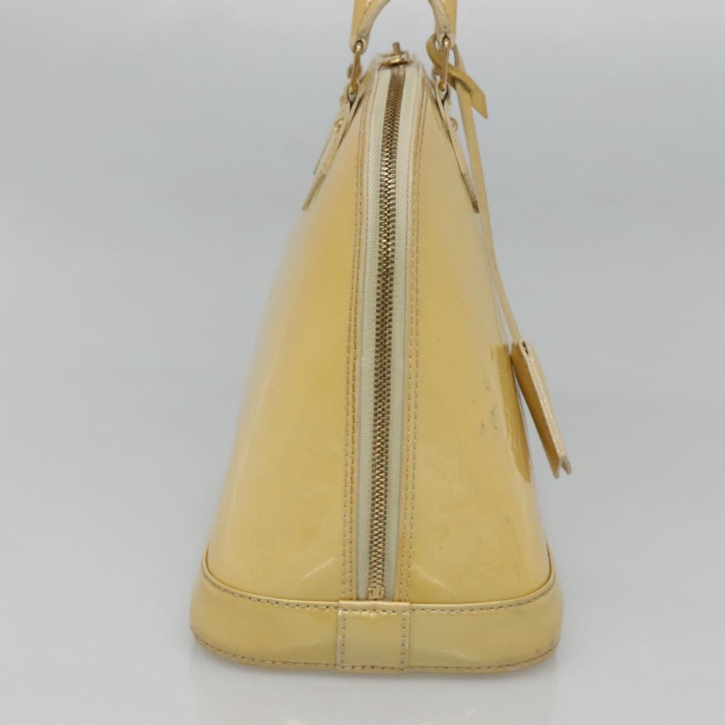 Louis Vuitton Alma Handbag Patent Leather Yellow Patent_Leather Handbag