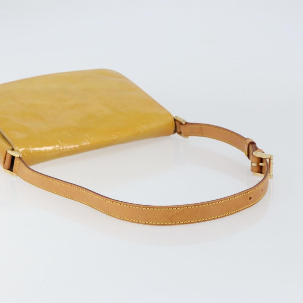 Louis Vuitton Thompson Street Handbag Monogram Vernis Beige Patent_Leather Shoulder Bag