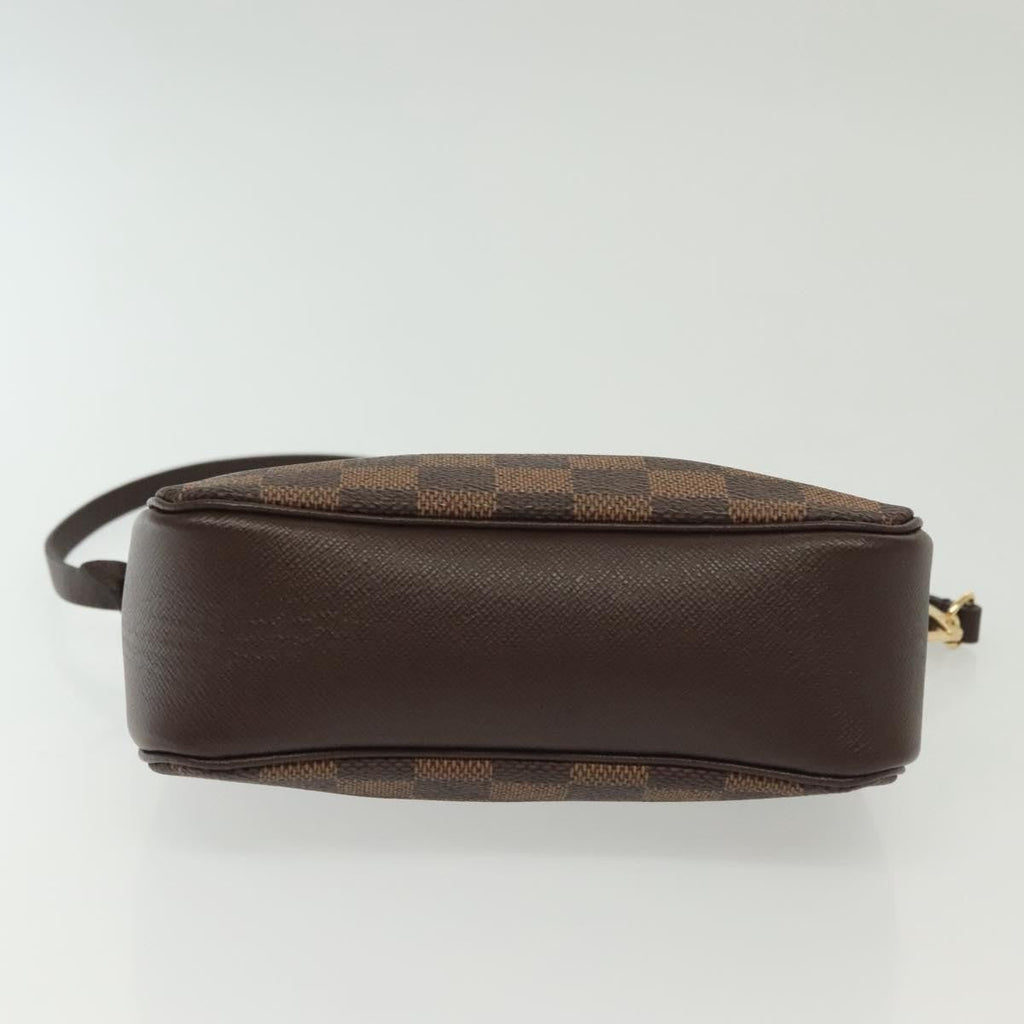 Louis Vuitton Trousse Make Up Bag Damier Canvas Brown Canvas Shoulder Bag