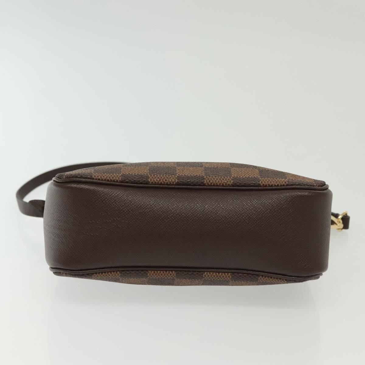 Louis Vuitton Trousse Make Up Bag Damier Canvas Brown Canvas Shoulder Bag