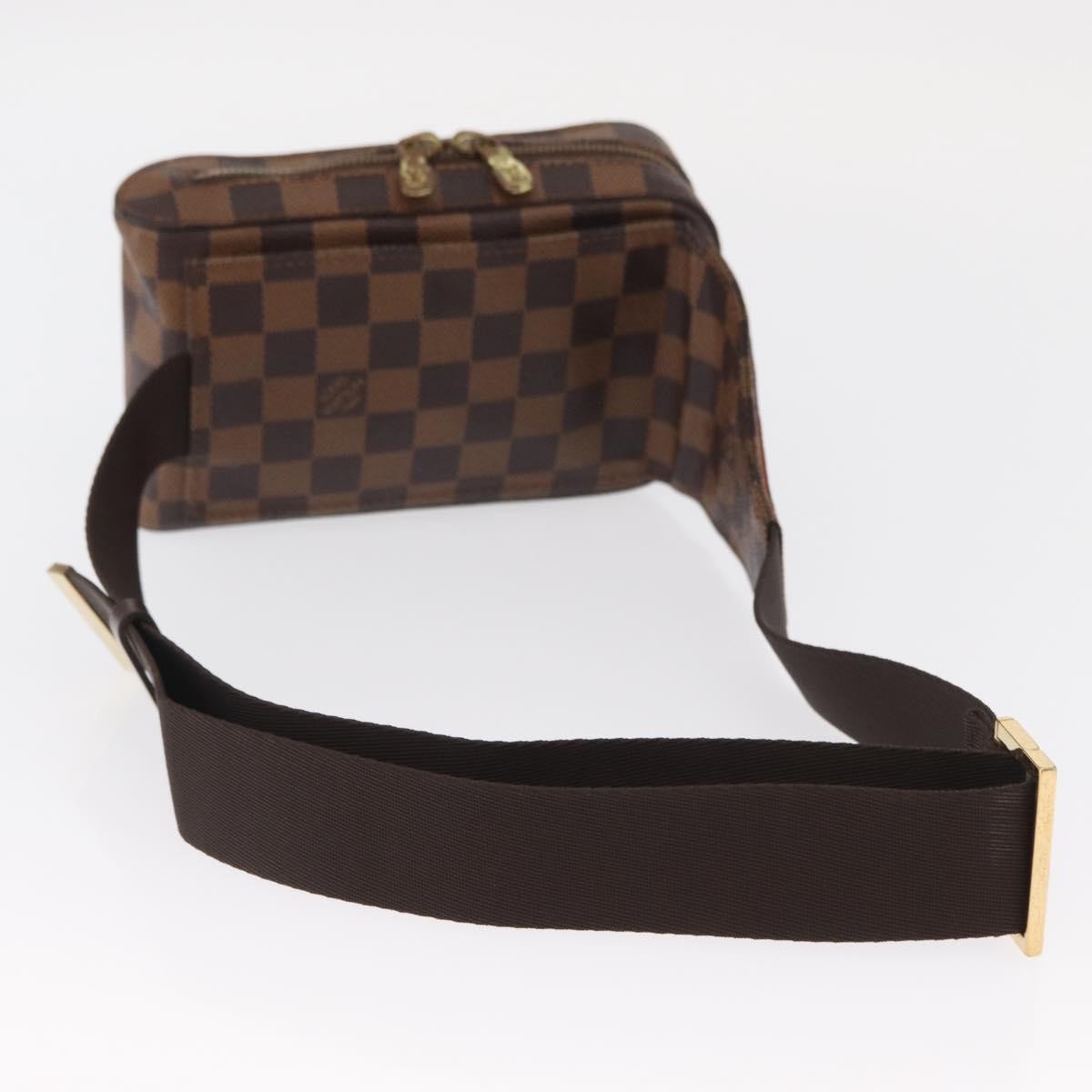 Louis Vuitton Geronimos Waist Bag Damier Brown Canvas Clutche & Pouche Bag