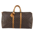 Louis Vuitton Keepall Bag Monogram Canvas Brown Canvas Travel Bag