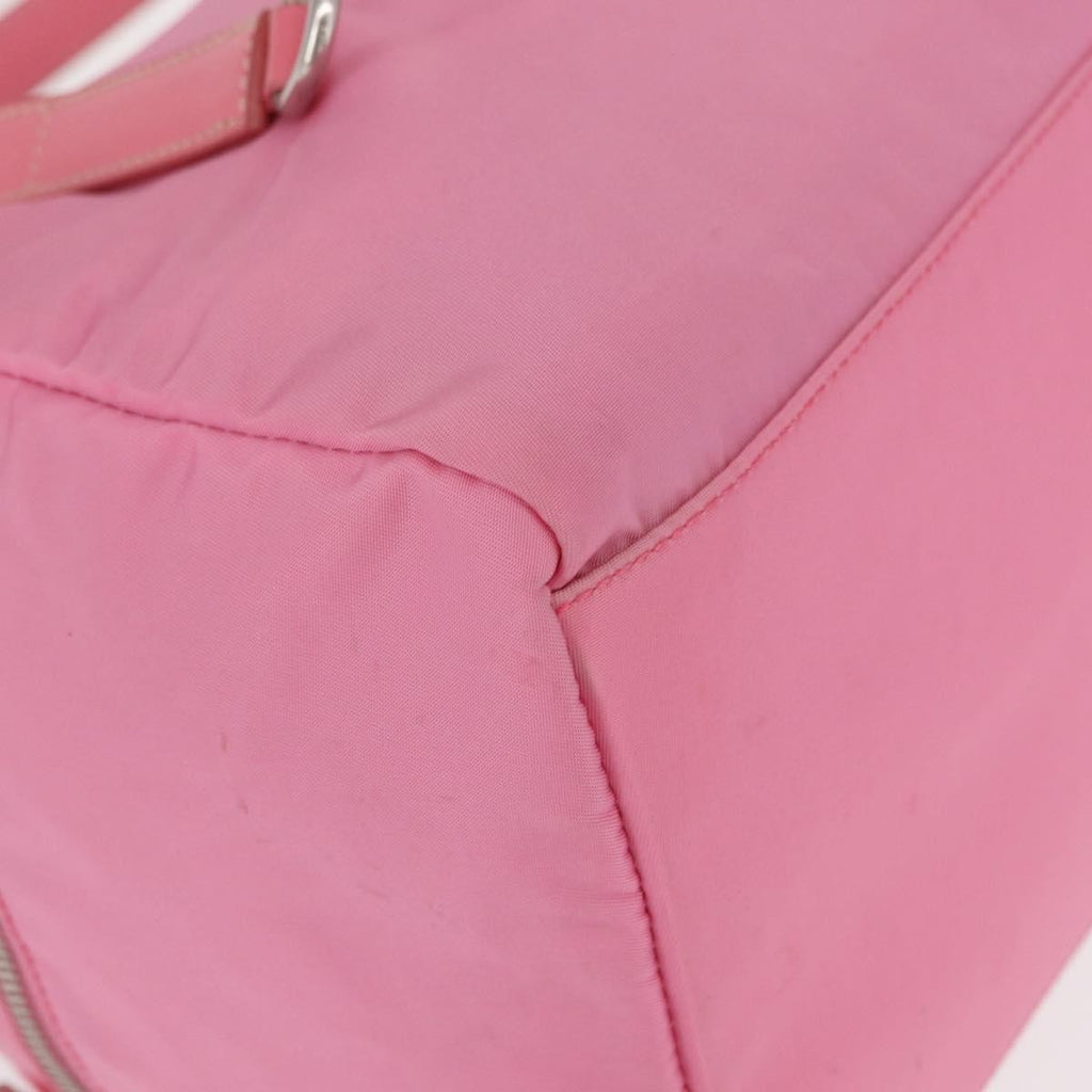 Prada Side Pocket Convertible Duffle Bag Tessuto Pink Nylon Handbag