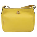 Celine Vintage Shoulder Bag Leather Yellow Leather Shoulder Bag Bag