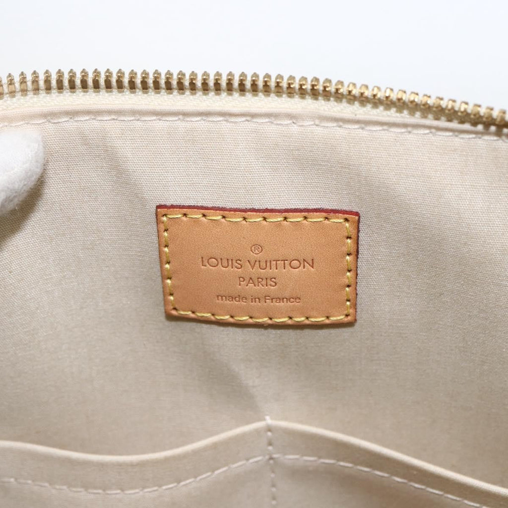 Louis Vuitton Alma Handbag Monogram Vernis Beige Patent_Leather Handbag