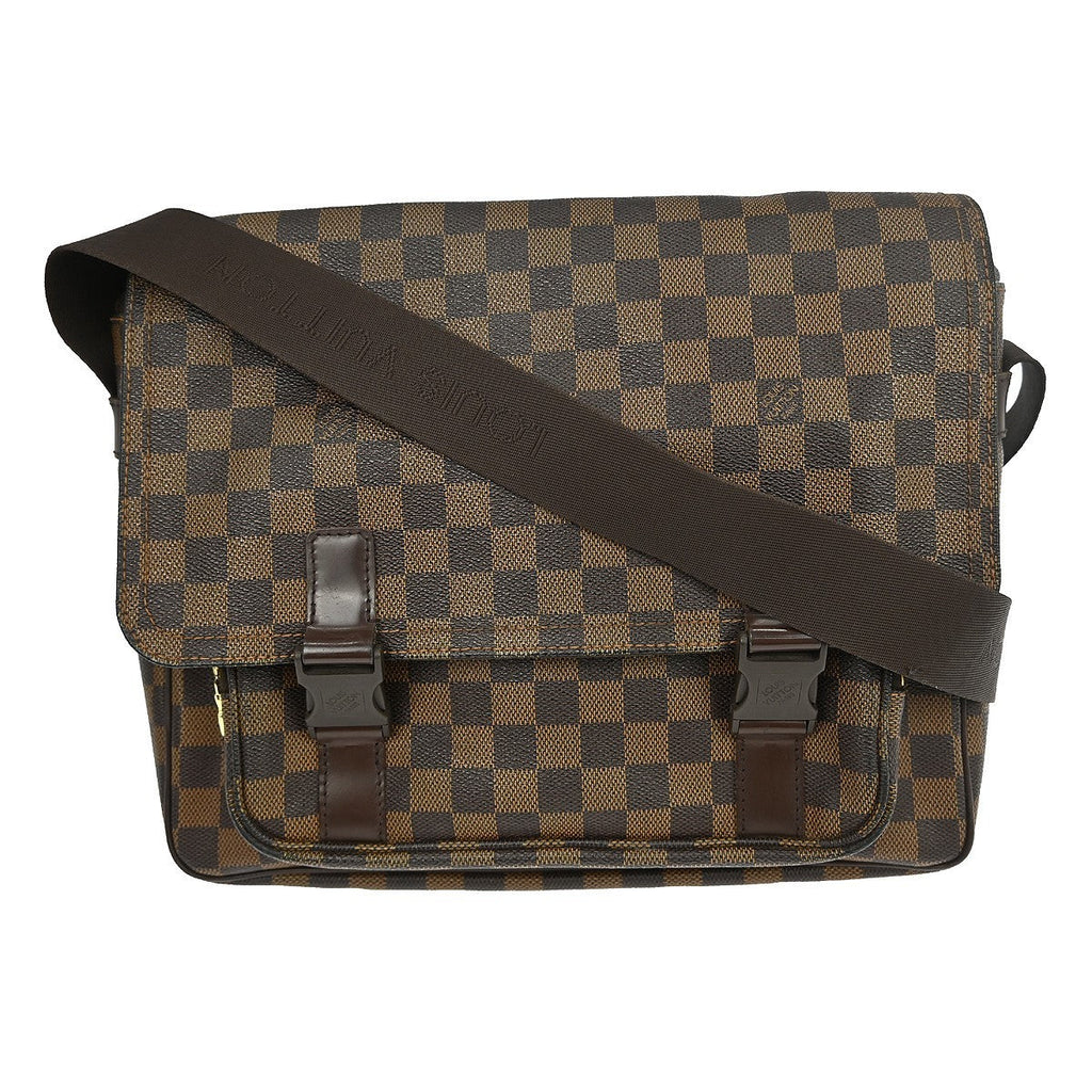 Louis Vuitton Melville Messenger Bag Damier Brown Canvas Shoulder Bag