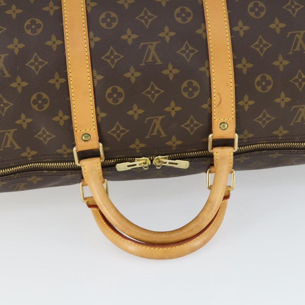 Louis Vuitton Keepall Bag Monogram Canvas Brown Canvas Travel Bag