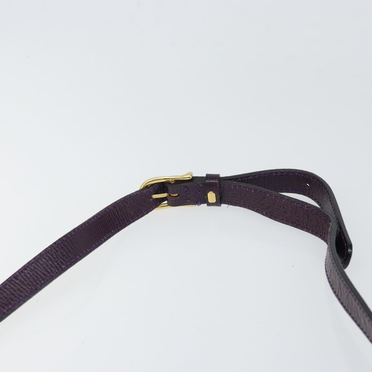 Celine Circle Logo Shoulder Bag Leather Purple Leather Shoulder Bag Bag