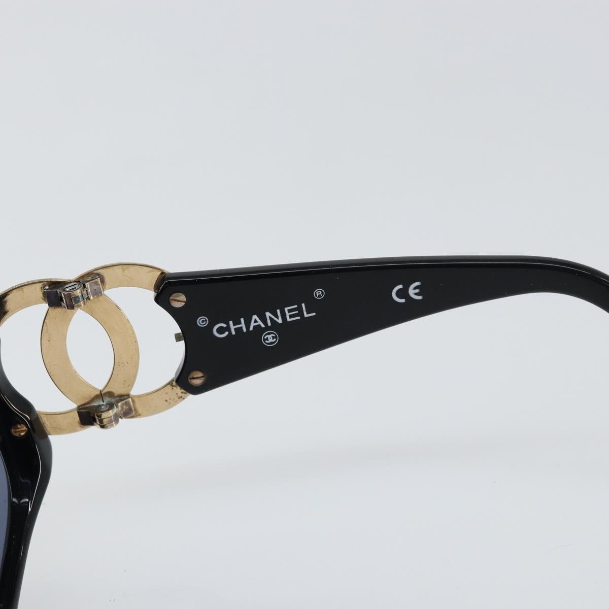 Chanel Logo Cc Sunglasses Plastic Black Plastic Sunglasse Accessory
