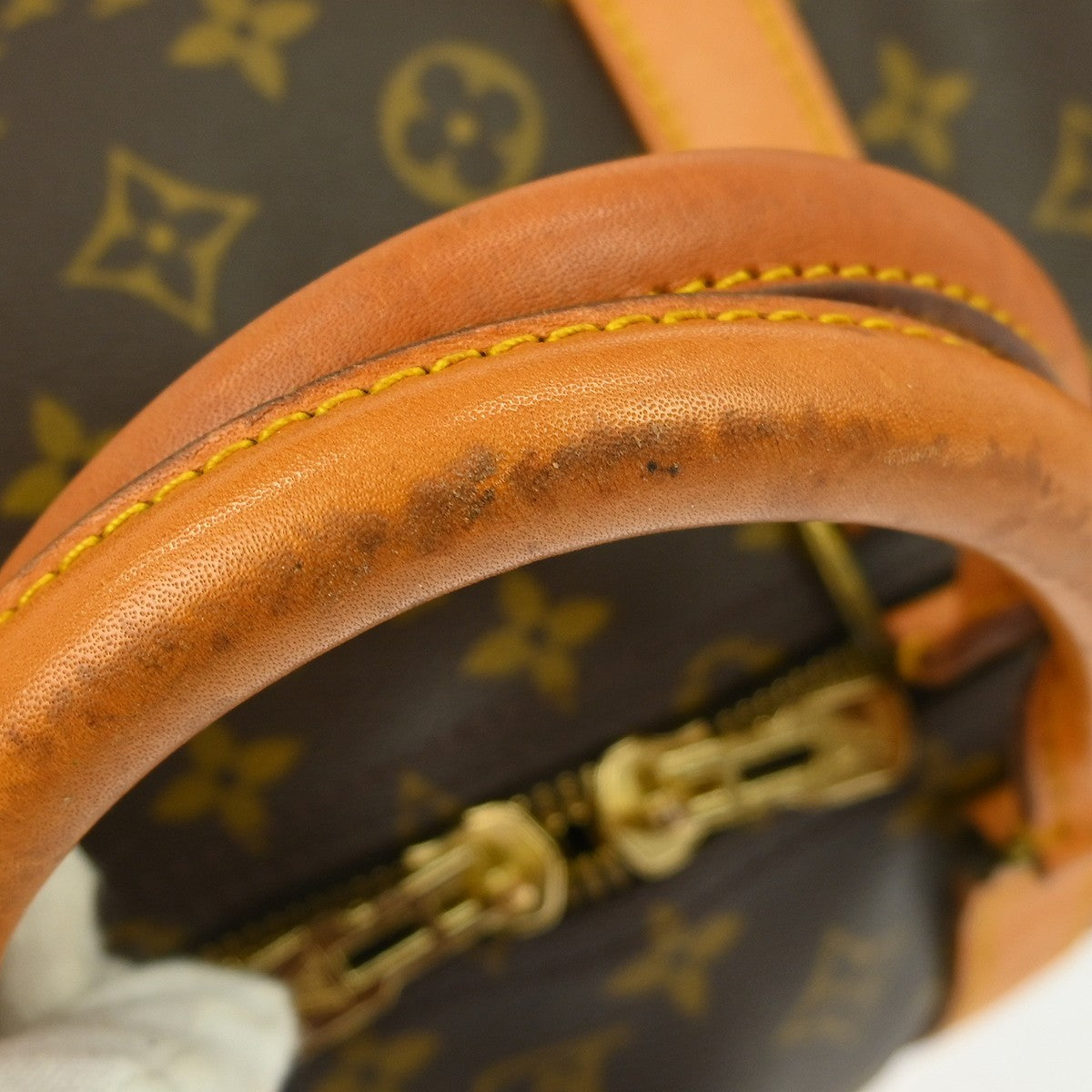 Louis Vuitton Keepall Bag Monogram Canvas Brown Canvas Travel Bag