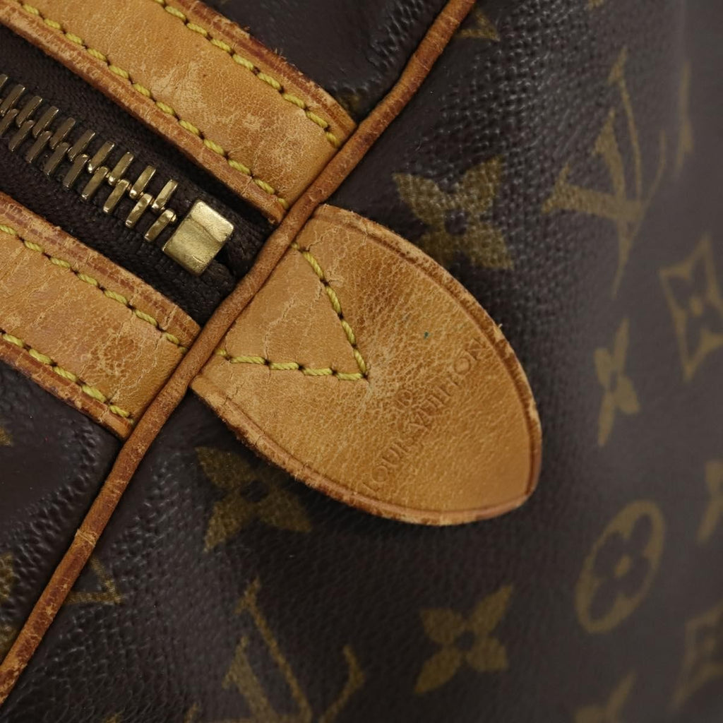 Louis Vuitton Sac Souple Handbag Monogram Canvas Brown Canvas Travel Bag