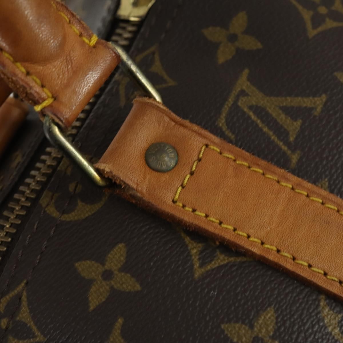Louis Vuitton Keepall Bag Monogram Canvas Brown Canvas Travel Bag