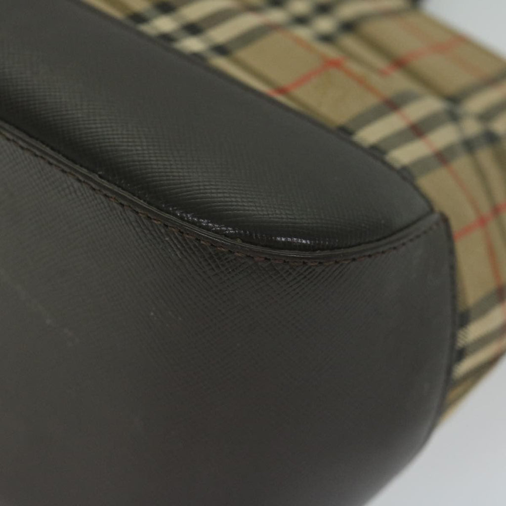 Burberry Nova Check Handbag Nova Check Canvas And Leather Beige Canvas Handbag