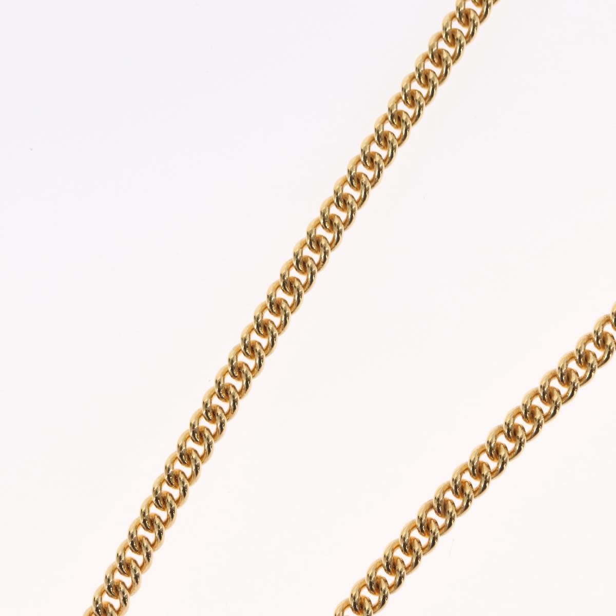 Christian Dior Vintage Cd Pendant Necklace Metal Gold Metal Necklace Jewelry (Pre-Owned)