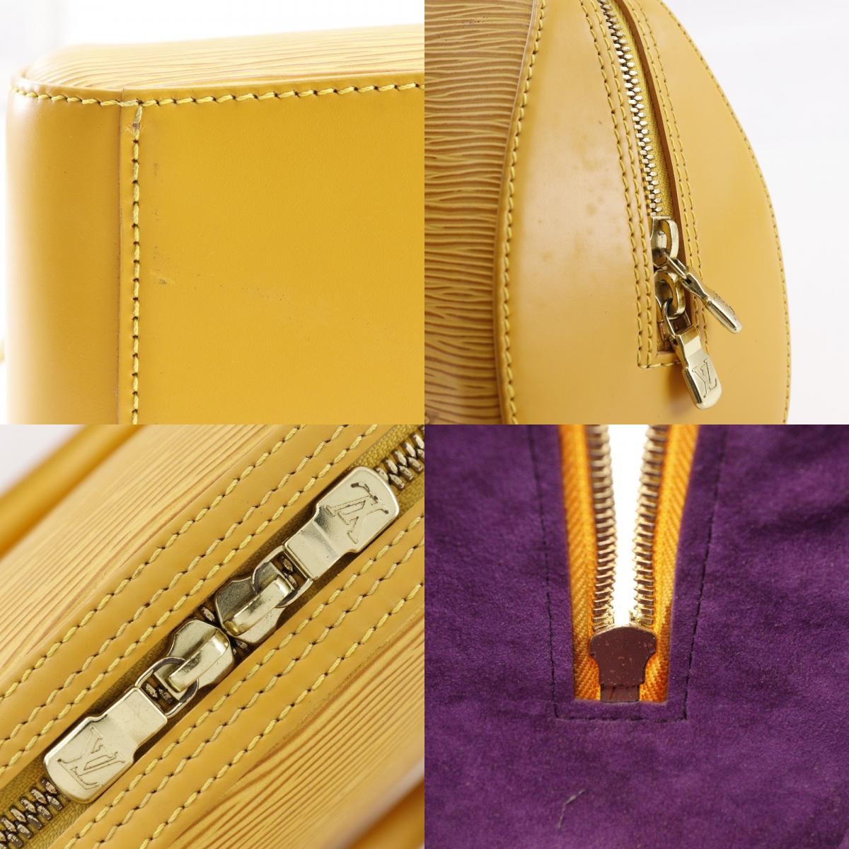 Louis Vuitton Jasmin Bag Epi Leather Yellow Leather Handbag