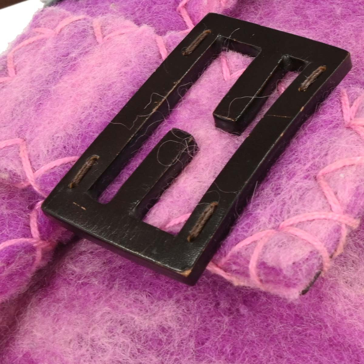 Fendi Baguette Bag Patent Purple Felt,Leather Handbag