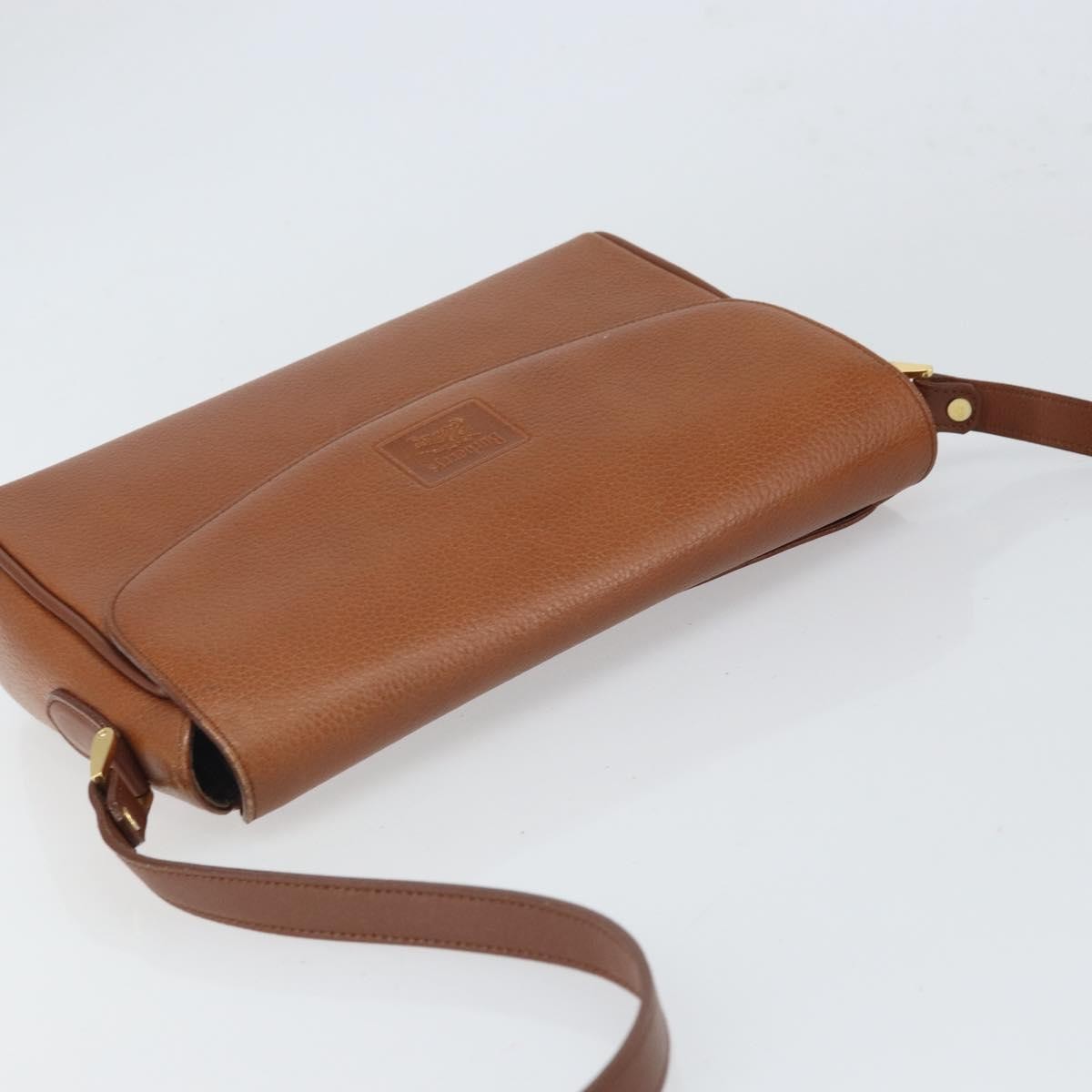 Burberry Vintage Shoulder Bag Leather Brown Leather Shoulder Bag