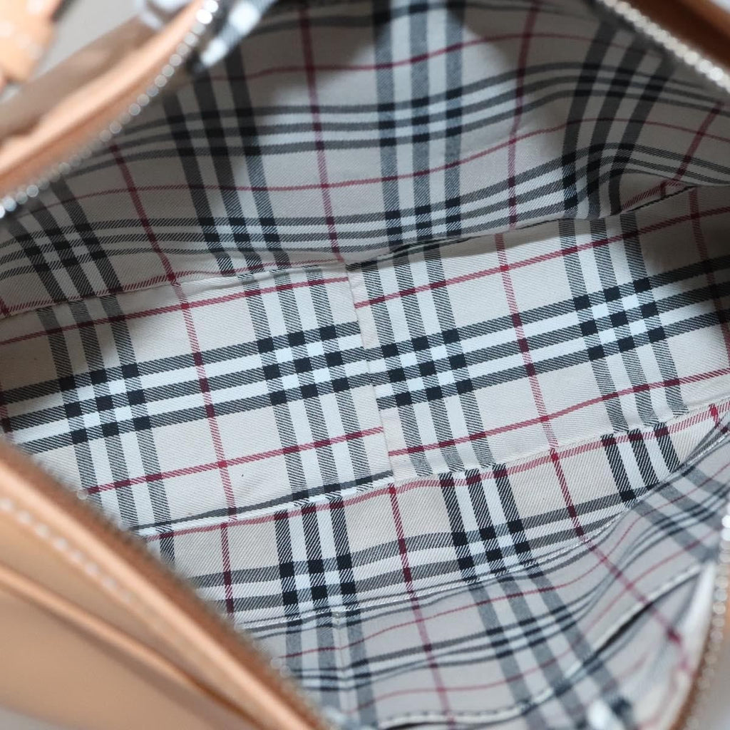 Burberry Shoulder Bag Leather Beige Leather Shoulder Bag