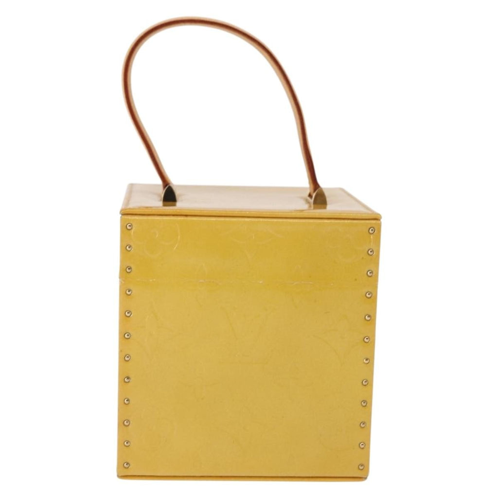 Louis Vuitton Bleecker Box Bag Monogram Vernis Beige Patent_Leather Clutche & Pouche Bag
