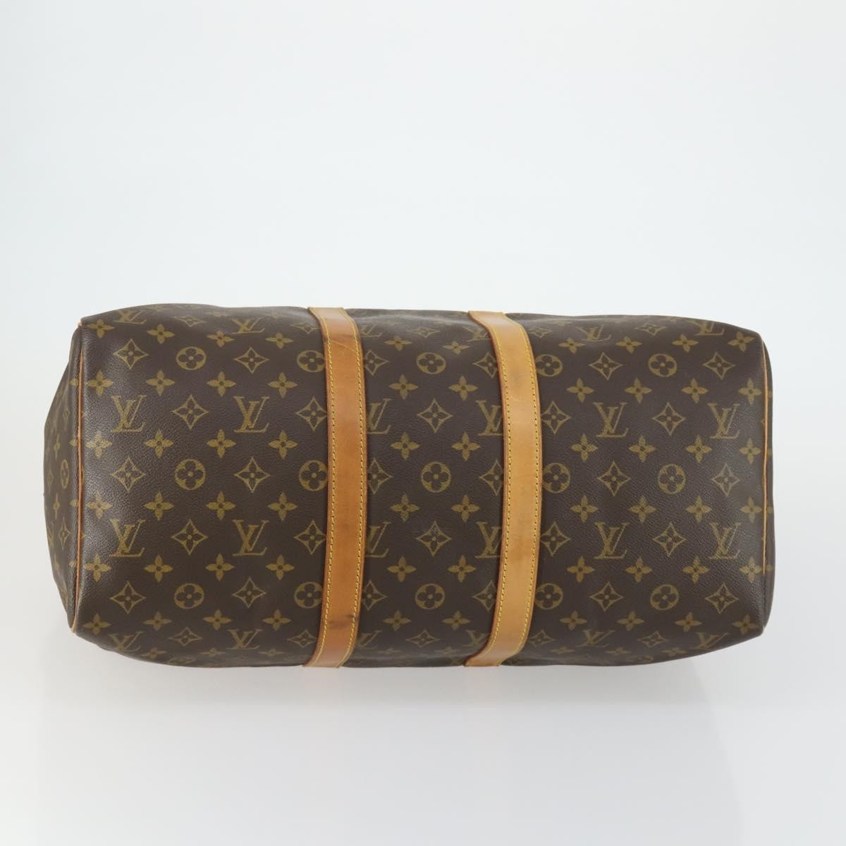 Louis Vuitton Keepall Bag Monogram Canvas Brown Canvas Travel Bag