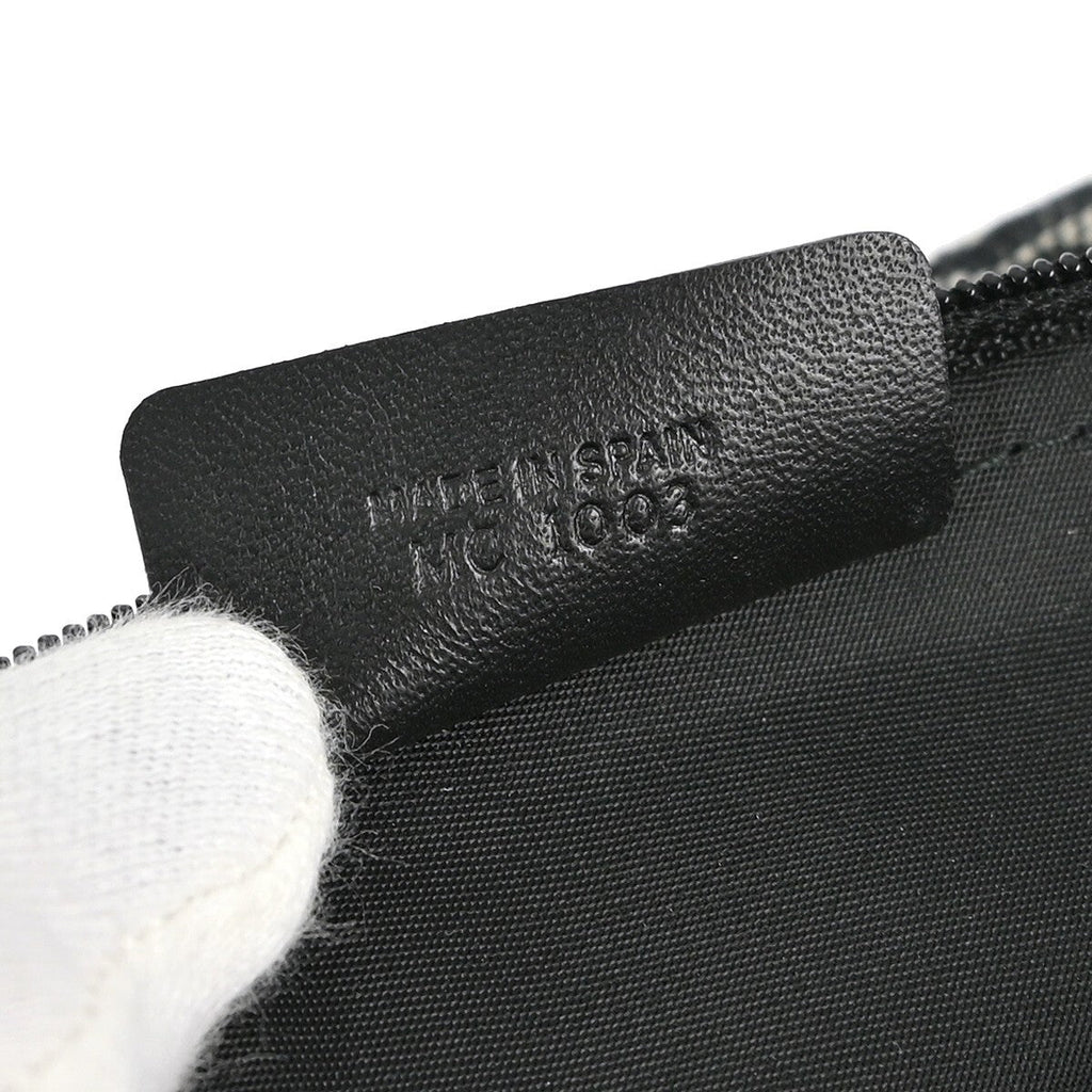 Christian Dior Vintage Trotter Pouch Diorissimo Canvas Gray Canvas Clutche & Pouche Bag (Pre-Owned)
