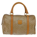 Celine Vintage Duffle Bag Macadam Coated Canvas Beige Canvas Handbag