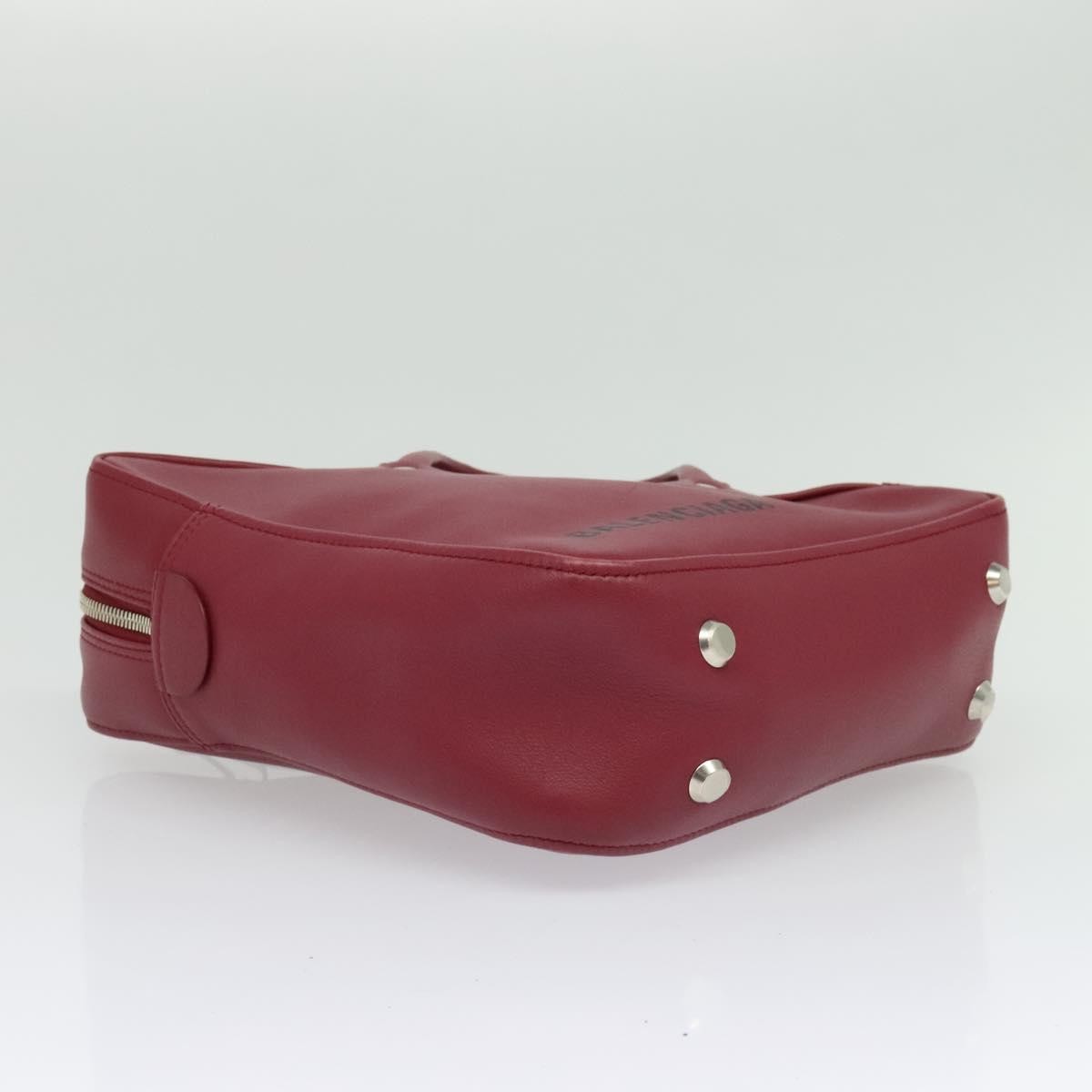 Balenciaga Triangle Duffle Bag Leather Red Leather Hand