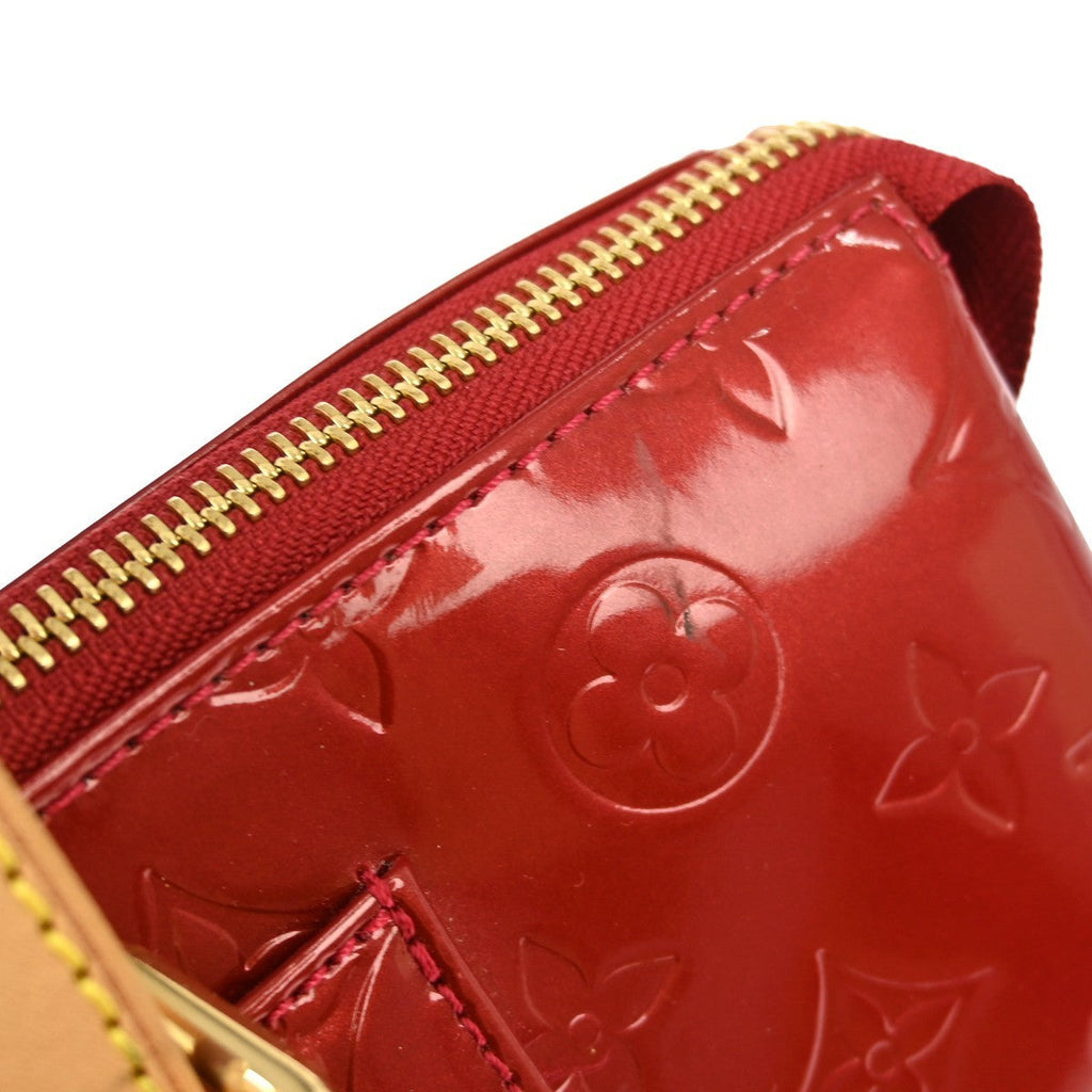 Louis Vuitton Rosewood Avenue Handbag Monogram Vernis Red Patent_Leather Handbag
