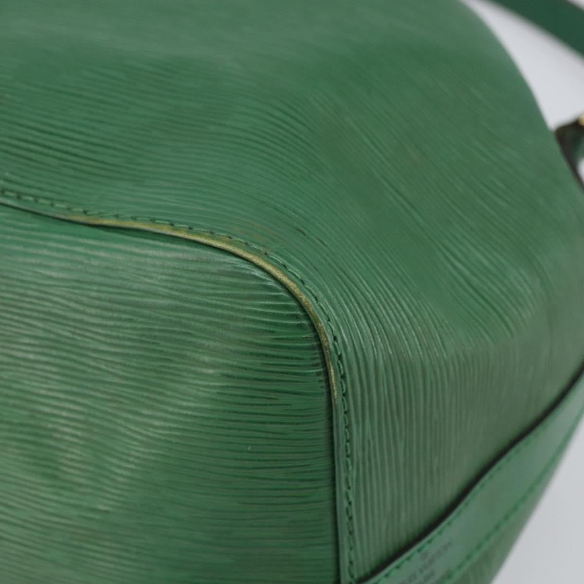 Louis Vuitton Petit Noe Handbag Epi Leather Green Leather Shoulder Bag