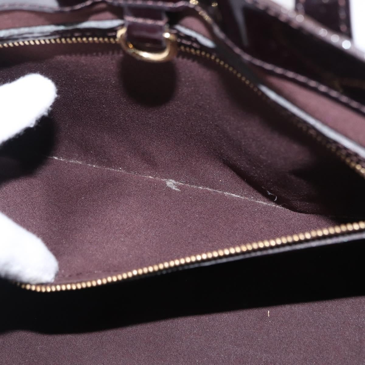 Louis Vuitton Wilshire Handbag Monogram Vernis Burgundy Patent_Leather Handbag