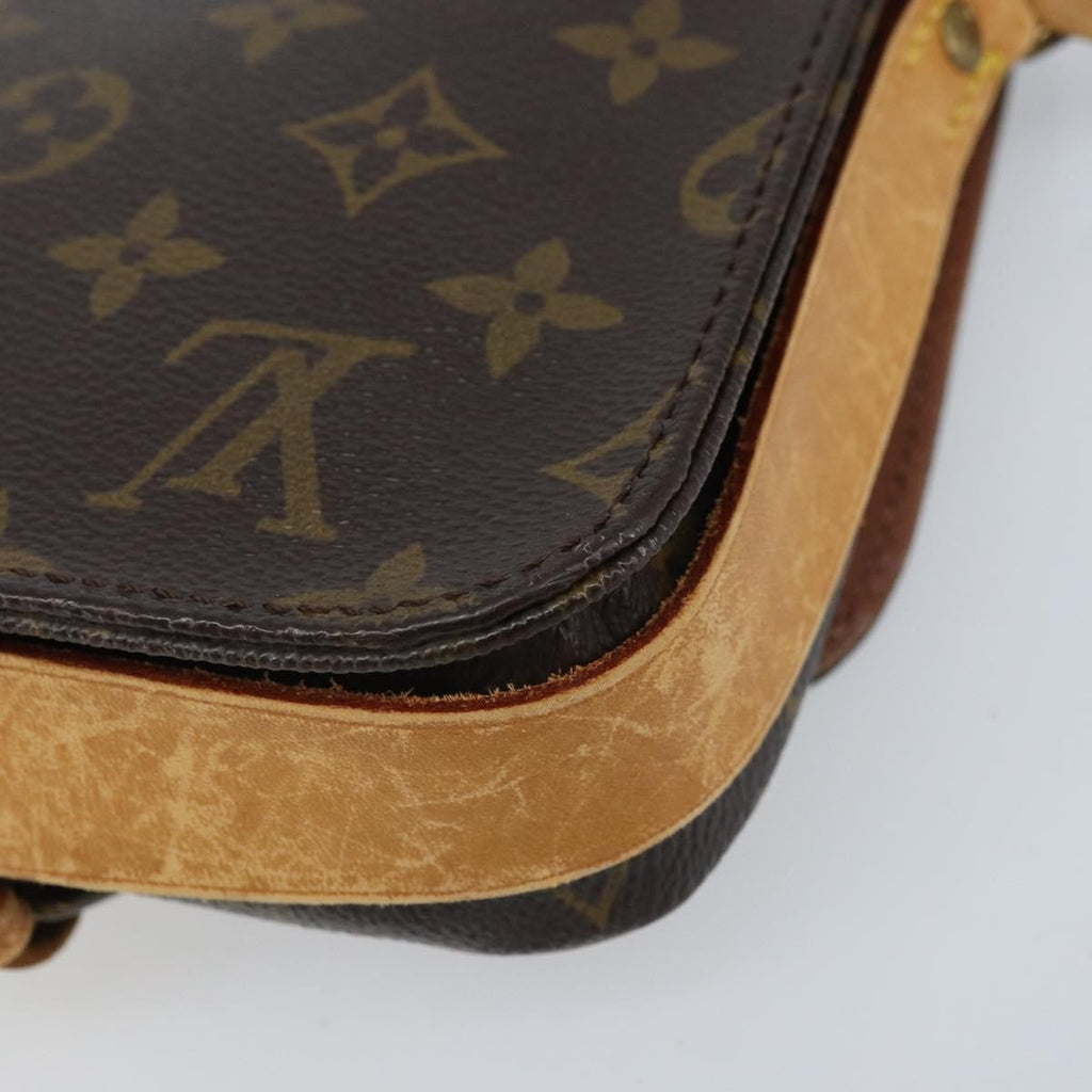 Louis Vuitton Cartouchiere Handbag Monogram Canvas Brown Canvas Shoulder Bag
