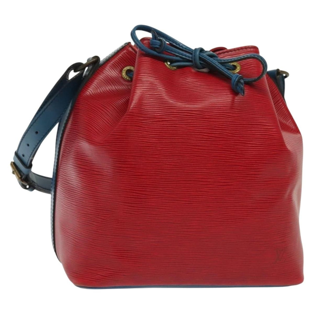 Louis Vuitton Petit Noe Handbag Epi Leather Red Leather Shoulder Bag