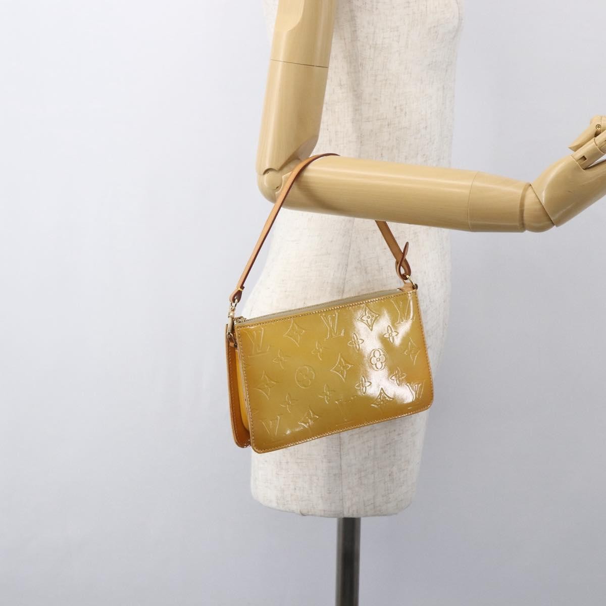 Louis Vuitton Lexington Pochette Monogram Vernis Beige Patent_Leather Clutche & Pouche Bag