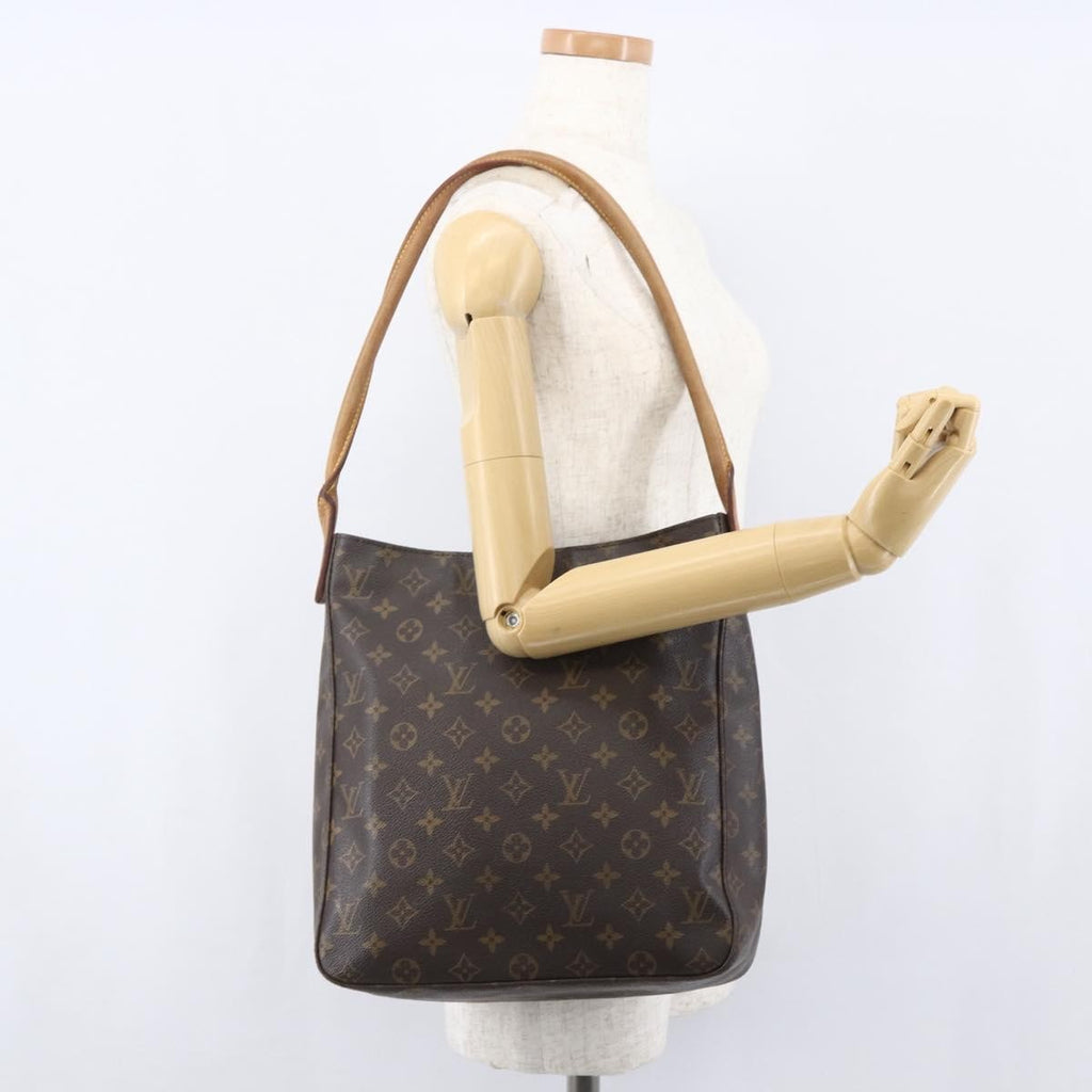 Louis Vuitton Monogram Looping Handbag Monogram Canvas Brown Canvas Shoulder Bag