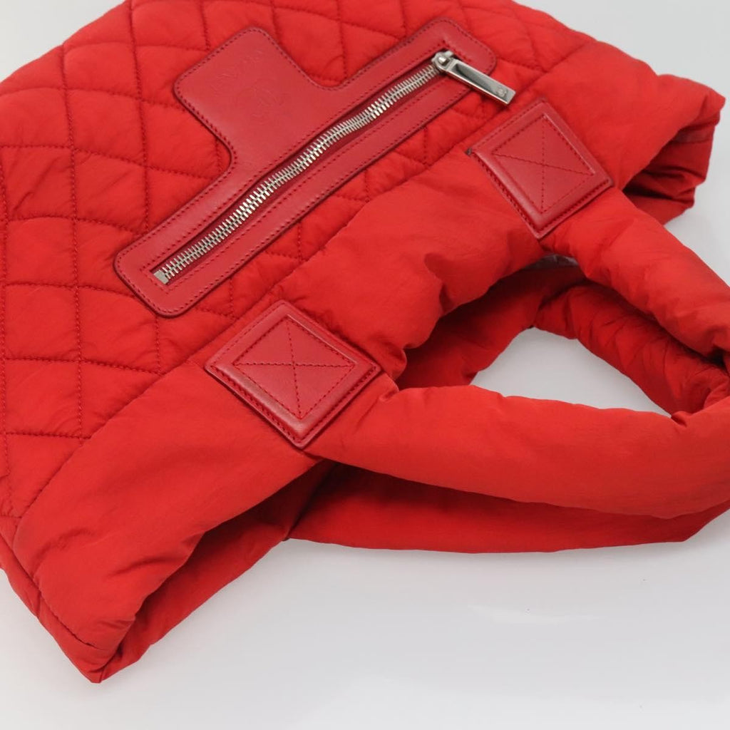 Chanel Coco Cocoon Reversible Tote Quilted Nylon Red Nylon Tote Bag Bag