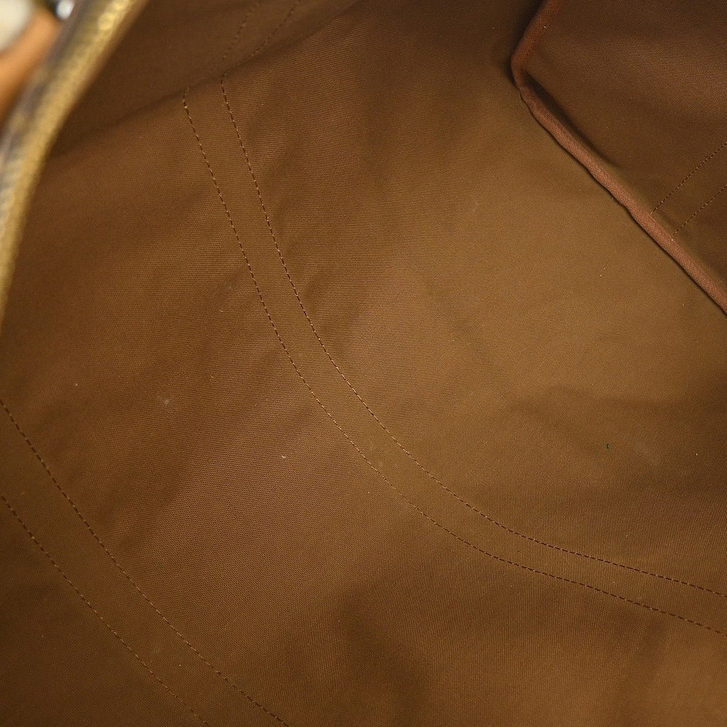 Louis Vuitton Keepall Bandouliere Bag Monogram Canvas Brown Canvas Travel Bag