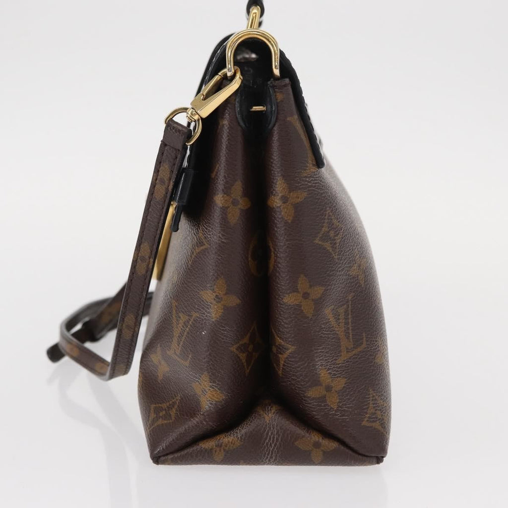 Louis Vuitton One Handle Flap Bag Monogram Canvas And Leather Brown Canvas Handbag