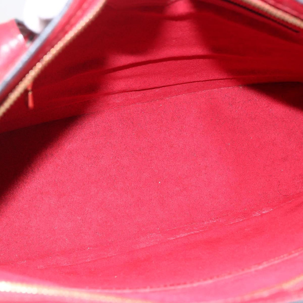 Louis Vuitton Lussac Handbag Epi Leather Red Leather Shoulder Bag