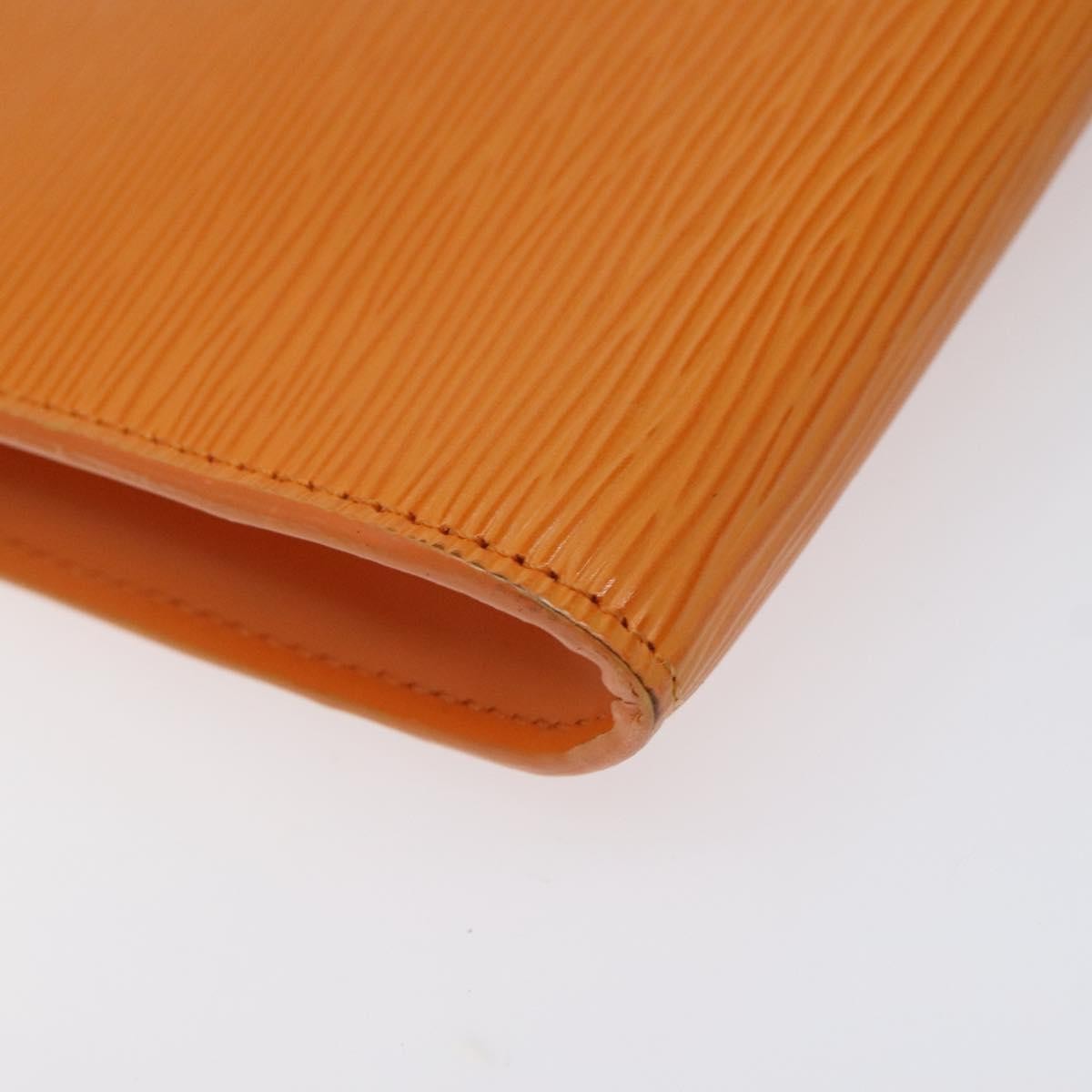 Louis Vuitton Pochette Accessoires Epi Leather Orange Leather Clutche & Pouche Bag