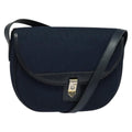 Christian Dior Vintage Trotter Shoulder Bag Canvas Navy Canvas Shoulder Bag Bag (Pre-Owned)