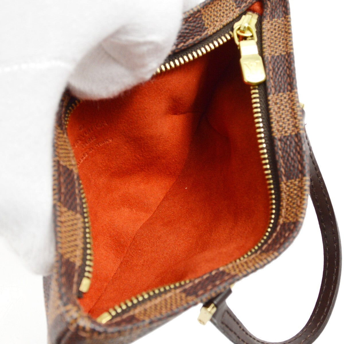 Louis Vuitton Manosque Handbag Damier Brown Canvas Tote Bag