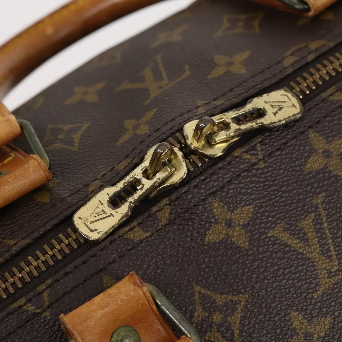 Louis Vuitton Keepall Bag Monogram Canvas Brown Canvas Travel Bag