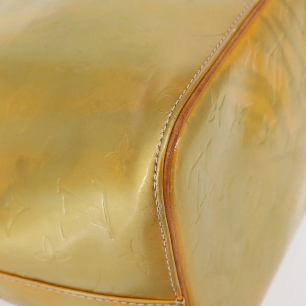 Louis Vuitton Houston Handbag Monogram Vernis Yellow Patent_Leather Tote Bag