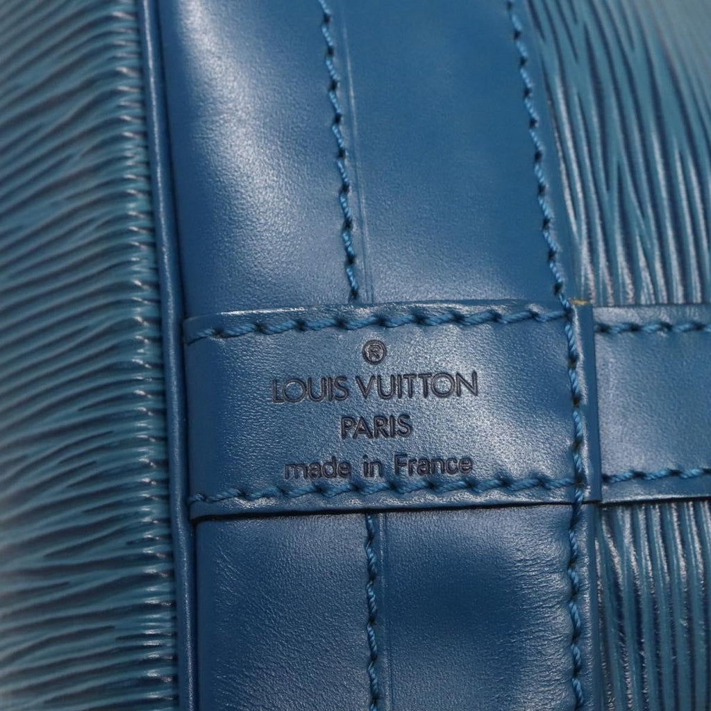 Louis Vuitton Noe Handbag Epi Leather Blue Leather Bag