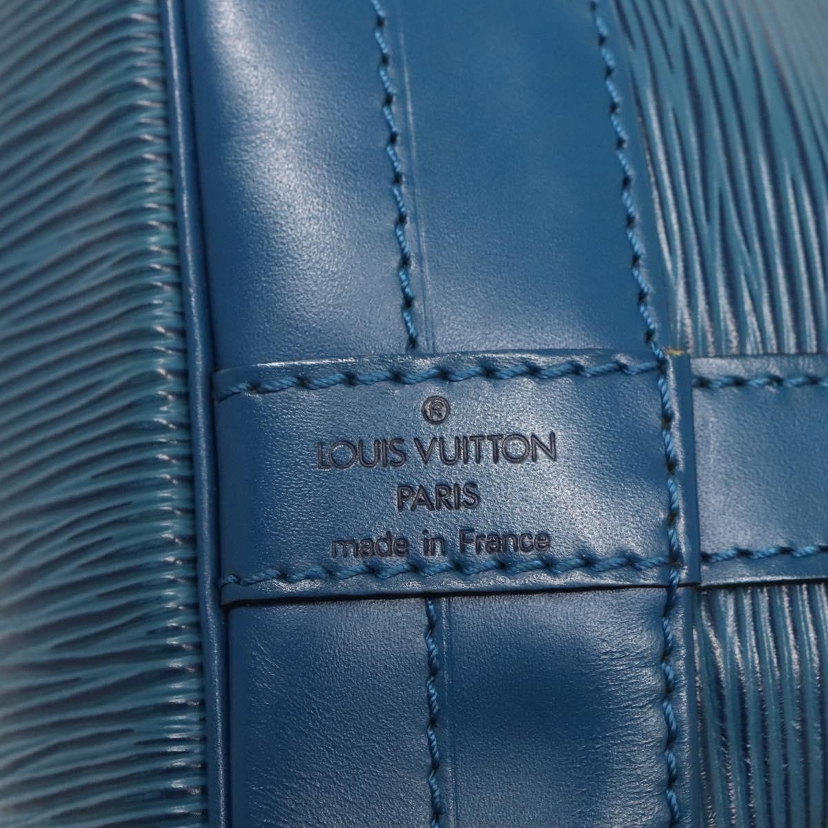 Louis Vuitton Noe Handbag Epi Leather Blue Leather Bag